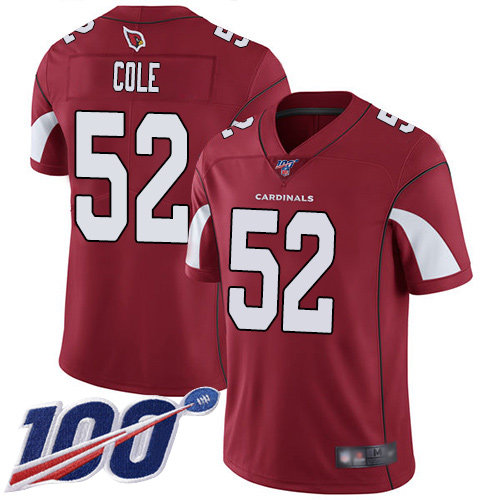 Arizona Cardinals Limited Red Men Mason Cole Home Jersey NFL Football #52 100th Season Vapor Untouchable->arizona cardinals->NFL Jersey